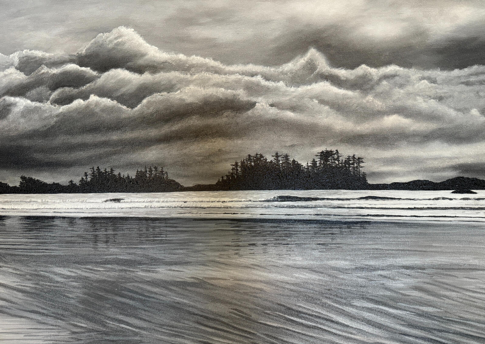 Silver Lining" Oil on Canvas, 18" x 24" x 1.5" - Exclusively at TGCA (SOLD)