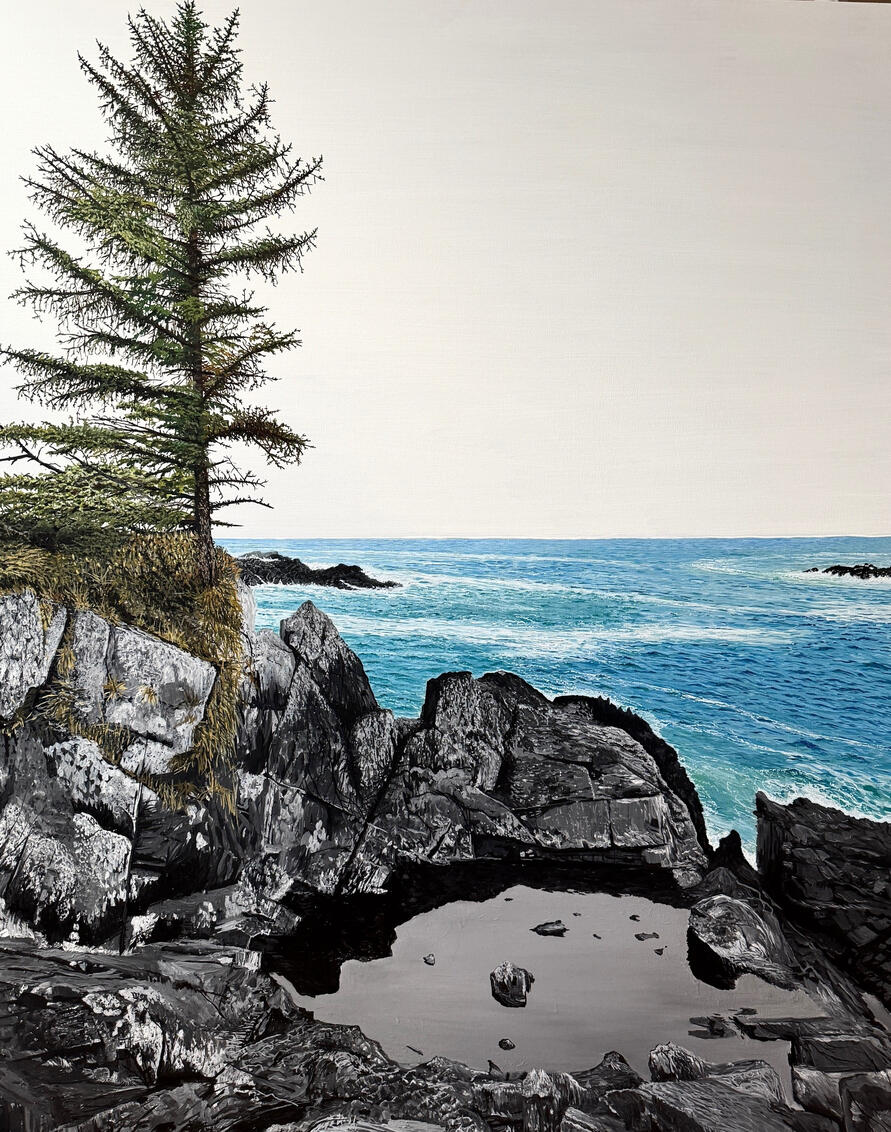 "Sentinel", Oil on Canvas 60" x 48 x 1.5 (Kubatoff Gallery)