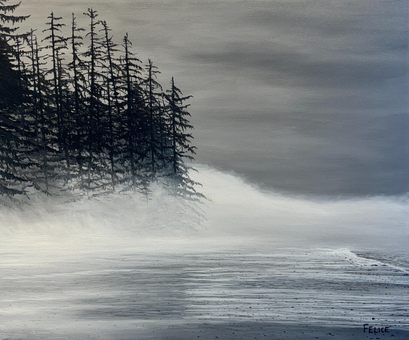 "China Beach", Oil on Canvas 20" x 24"